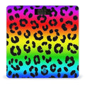 Women's Digital Bathroom Weighing Scale Automatic Switch Energy Saving Scale Smart Scale for Body Weight Colorful Cheetah Leopard Animal Print Rainbow