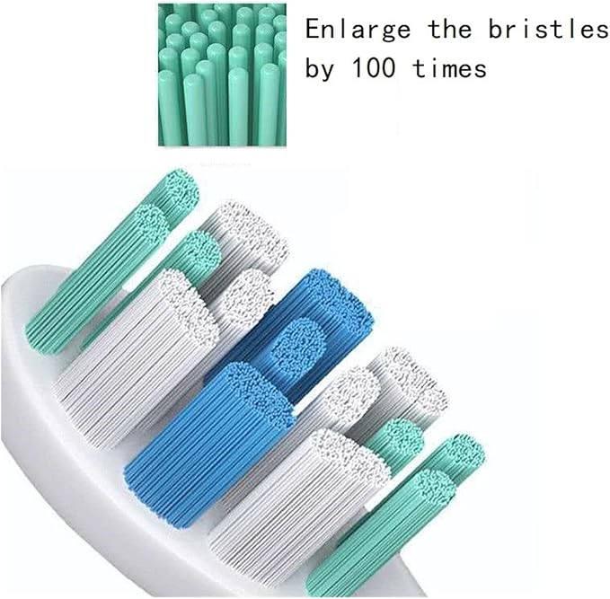 4 Pcs/Pack Replacement Brush Heads Compatible for usmile Toothbrush Head Deep Clean Type/Soft Bristle(Soft Bristle White)
