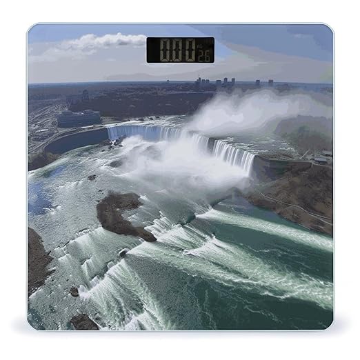 Niagara Falls Scale for Body Weight Sturdy Tempered Glass Weighing Scales with LCD Display Accurate Digital Bathroom Scale Convenient Body Fat Smart Scales 400lb