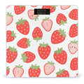 Red Strawberry Weight Scale Cute Bathroom Scale for Body Highly Accurate Digital Weighing Machine for People Compact LCD Display Scales with Sturdy Toughened Glass Scales