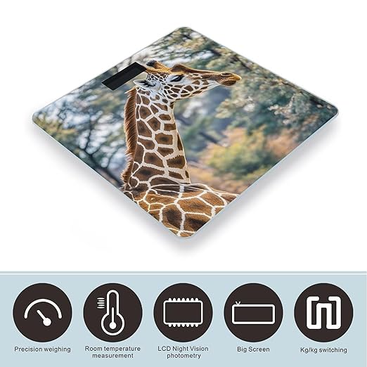 Giraffe High Neck Spot Scale for Body Weight Digital Bathroom Scale Accurate Smart Weight Scales with Large Display Weighing Machine High Precision Scales