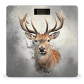 Animal Deer Scale for Body Weight Anti-Slip Tempered Glass Digital Bathroom Scales Clear LCD Display Weighing Scale Safe Rounded Corners Smart Scales