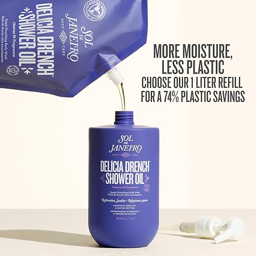 Sol de Janeiro Delicia Drench Shower Oil | Deeply Nourishing Body Wash
