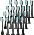 4/8pcs Replacement Toothbrush HeadsCompatible for PhilipsSonicare Replacement Electric Brush Head 4100 6500 6100 7500 5300 11(Black 20pc)