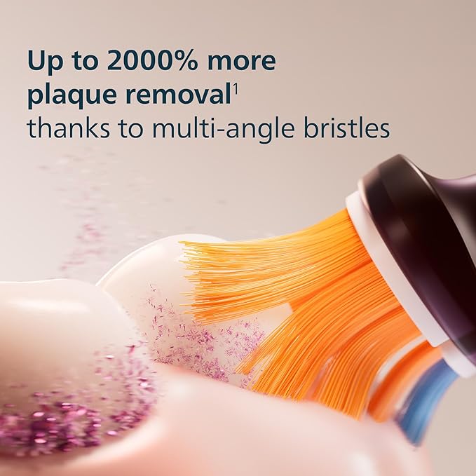 Philips Sonicare A3 All-in-One - Genuine Replacement Electric Toothbrush Heads Black 4 Pack One Year Supply HX9094/95