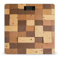 Faux Wood Bricks Weight Scale Large Bathroom Scales Digital Weight with Bright LED Display Non Slip Automatic Weighing Scale Fashion Weighing Machine for Body