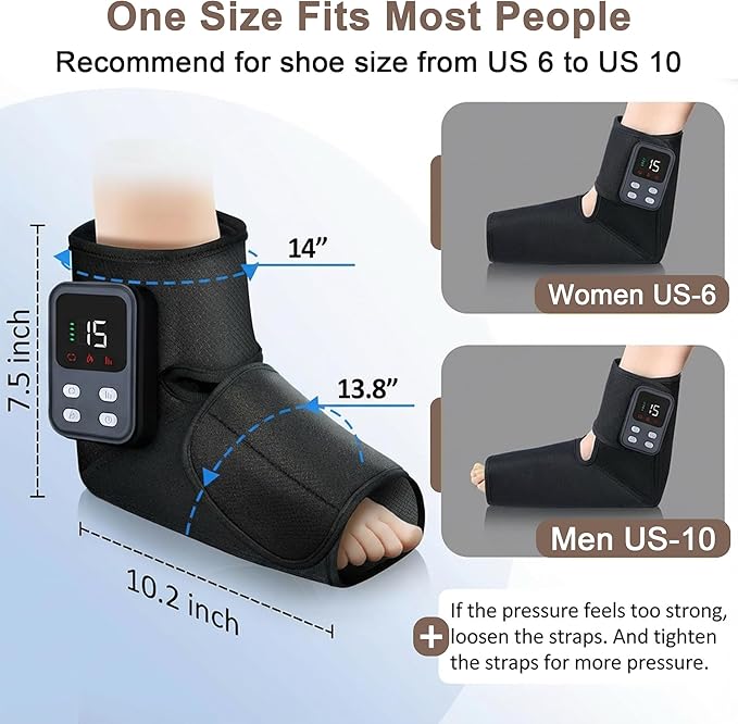 Heated Cordless Foot Massager for Plantar Pain Relief &amp Swelling for Ankle Feet and Blood Circulation Perfect Gifts for Men Women Dad Mom (Birthday Holiday)