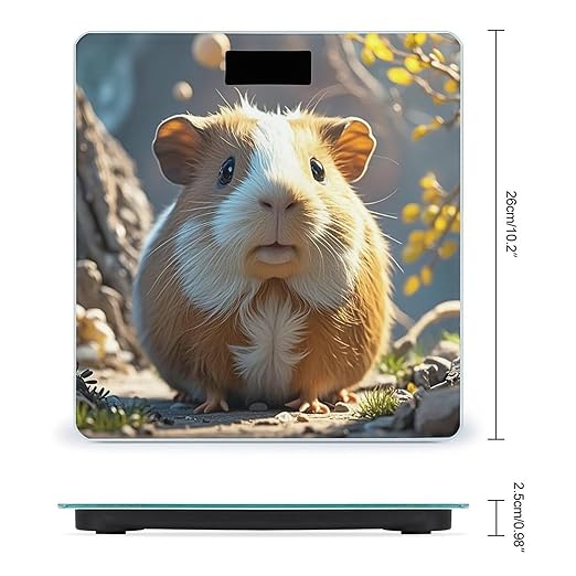 Guinea Pig Scale for Body Weight Digital Bathroom Scale Toughened Glass High Precision Scales for Body Weight with Large LCD Backlight Display Weight Scales