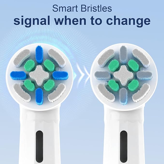 6 Pack IO Replacement Heads Compatible with Oral B iO 2 3 4 5 6 7 8 9 10 Deep Clean Series Electric Toothbrush Toothbrush Heads Compatible with Oral B iO for Cleans Your Teeth (White)