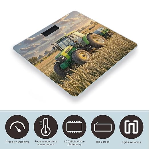Tractor Farm Wheat Harvest Scale for Body Weight Smart Scales Digital Bathroom Scale High Precision Weighing Scales with Large Display Weighing Machine for People