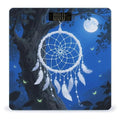 White Fantasy Dream Catcher Weight Scale Large Digital Bathroom Scales with Bright LED Display Non Slip Digital Scale and Step On Fashion Weighing Machine for Body