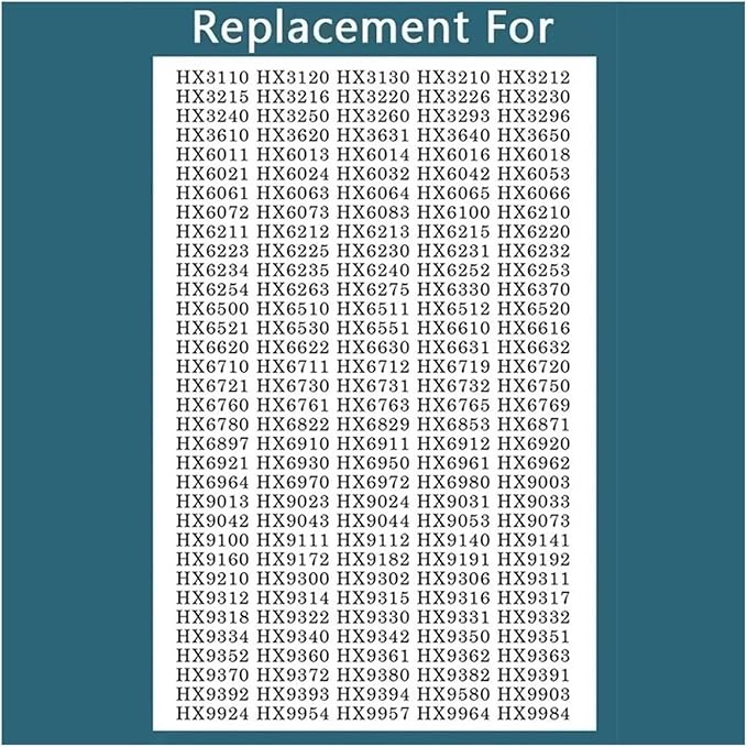 10PCS for HX6930 HX6064 Electric Toothbrush Vacuum Soft Bristle Nozzles Replacement Brush Heads(5Black5White)