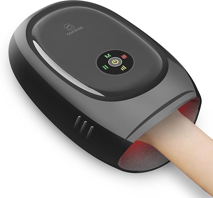 COMFIER Smart Hand Massager MachineAPP ControlHand Massage with Heat and CompressionMassager for ArthristisCarpal TunnelHand Wrist Finger Massager3 Heat Levels&amp3 IntensitiesGifts for Women