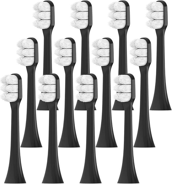 Compatible for Replacement Toothbrush Brush Heads Compatible with Philips Sonicare Electric Ultra Soft Nano Bristles 4100 6500 6100(12 Pcs)