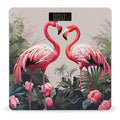Pink Flamingo Birds on Background Digital Bathroom Scale for Body Weight Weighing Scale with Backlit LCD Display High Precision Measurements &amp Measures Weight Up to 180kg