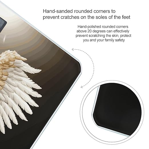 Angel Wing Scale for Body Weight Smart Scales Digital Bathroom Scale High Precision Weighing Scales with Large Display Weighing Machine for People