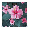Hawaii Pink Flower Bathroom ScaleHighly Accurate Digital Weighing Machine for People Bright LED Display Weight Scale for The Aldult Home Use
