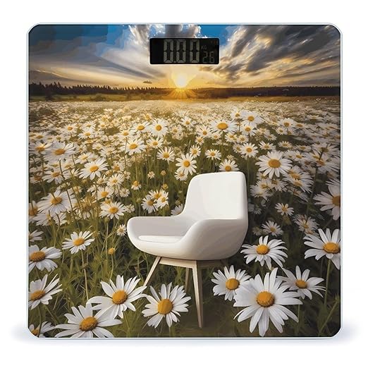 Stool Among Flowers Scale for Body Weight Digital Bathroom Scale Accurate Smart Weight Scales with Large Display Weighing Machine High Precision Scales