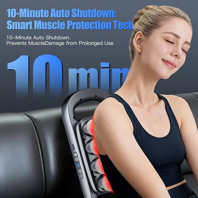 Upgraded 16 Head Massage Gun Set Deep Tissue Percussion Massager 16-Drive Back Muscle Massager with 3 Modes &amp 30 Intensities for Thighs Arms Waist Back