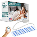 SereneLife Portable Spa Bubble Bath Massager - Waterproof Non-Slip Mat with Suction Cup Bottom Motorized Air Pump and Adjustable Bubble Settings Remote Control Included 47 x 14
