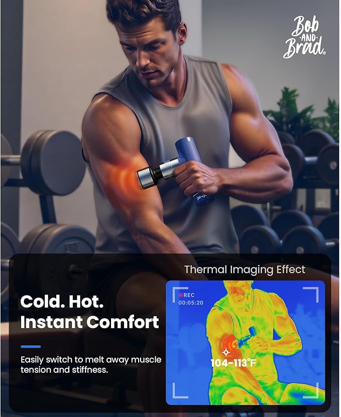 BOB AND BRAD X6 Pro Massage Gun and A7 Pro Massage Gun with Heat and Cold Therapy