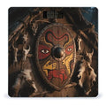 Tribal Pattern Bathroom Scale for Body Weight Bathroom Digital Electronic Weighing Scale with Back Lit LED Display Sturdy Tempered Glass Weight Watchers Scales 400lb