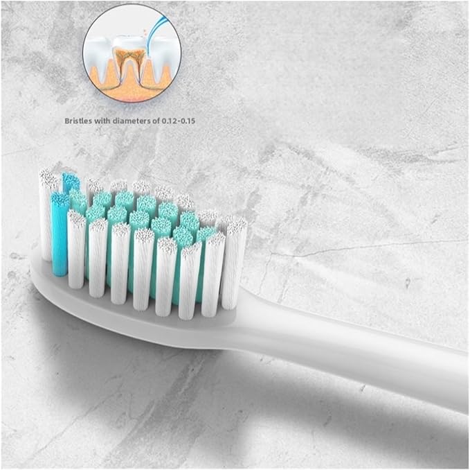 16 Pcs Toothbrush Replacement Heads Compatible for HX3/HX6/HX9 Series Soft-Bristle Tooth Brush Head(16pcs White)