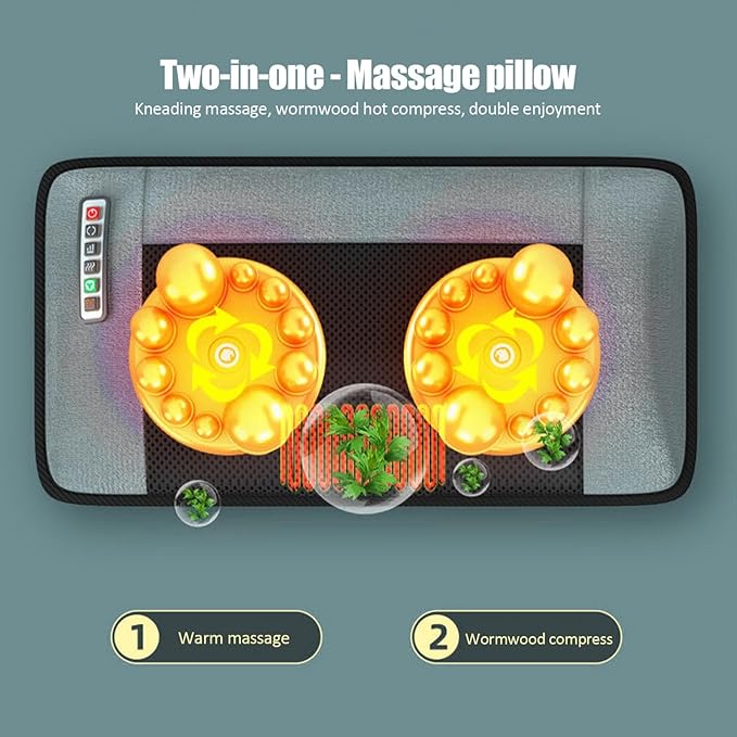 Full Body Massage Mat with Heat - Shiatsus Neck Massager 10 Vibrating Motors Adjustable Temperature Electric Pad with Timer for Body Stretching Circulation &amp Discomfort Relief Fits 1.4 m - 1.