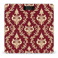 Men's Fashion Automatic Switch Digital Bathroom Weighing Scale Smart Scale Flower Maroon Gold Floral Classy Burgundy Antique