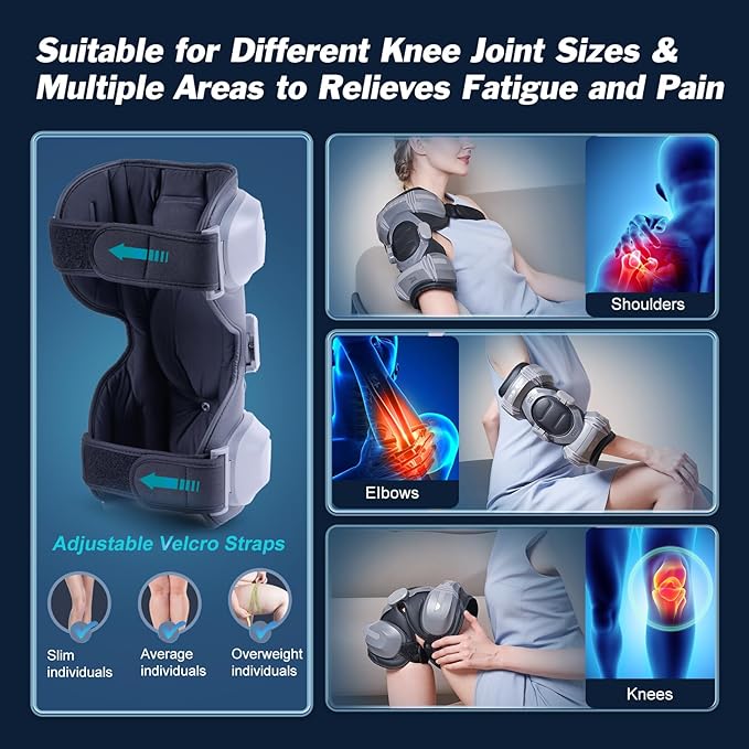 ALPHAY 3-in-1 Massager with Airbags Heat &amp Vibration for Shoulder Elbow &amp Knee Pain Relief