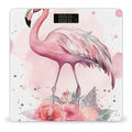 Vintage Boho Flamingo Florals Scale for Body Weight Digital Bathroom Scale Precision Smart Weighing Scales with Clear LED Display Accurate High Precision Scales Weighing Machine