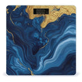 Energy Saving Scale Bathroom Weighing Scale Smart Scale for Body Weight Digital Luxury Marble Texture Gold and Blue