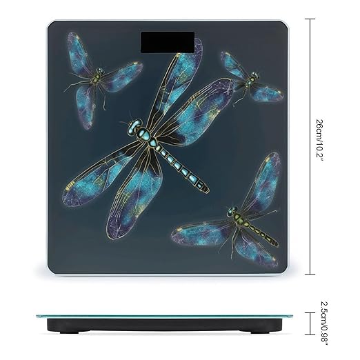 Dragonfly Weight Scale for Body Weight Digital Bathroom Scale High Capacity Accurate Digital Weighing Scales and Easy-to-Read on Backlit LCD Display Scales