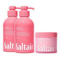 Saltair Body Wash Pink Beach 2-Pack. Moisturizing Body Cleanser &amp Multi-Lipid Body Butter - Rich Nourishing Pink Beach Hydrating Body Cream Bundle