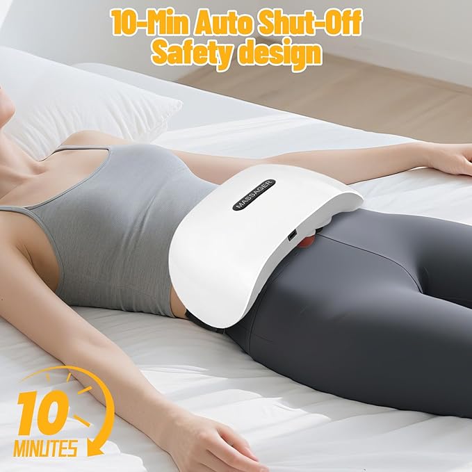 Electric Abdominal Massager Stomach Massager for Digestion Abdominal Cellulite Massage with Heat for Relieves Discomfort Caused by Bloating Constipation Stomach Pain Rechargeable 3 Modes