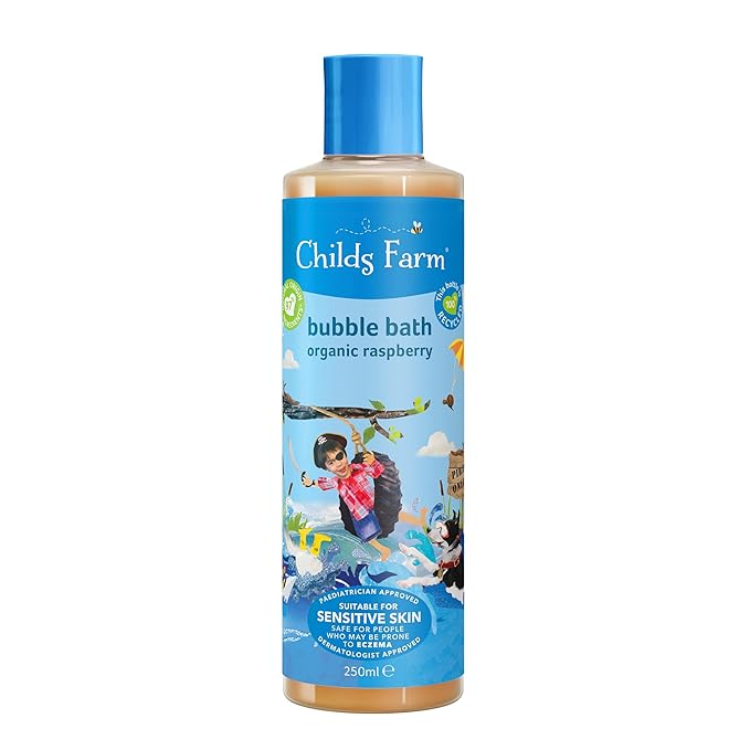 Childs Farm - Children's Bubble Bath Gently Cleanses Sensitive Skin Organic Raspberry 250ml
