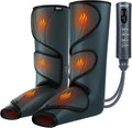 CINCOM Leg Massager with Heat and Compression Legs Massage for Circulation and Pain Relief Heating Calf Leg Air Compression Massager Help with Relief Edema