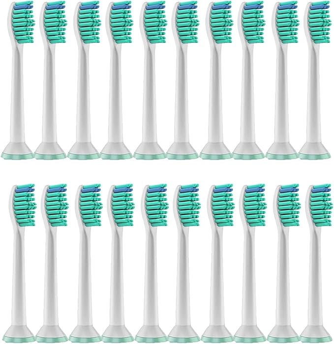 20/36pcs Replacement Toothbrush Heads Compatible For Philips Electric Brush Head 1100 2100 4100 4300 5100 5300 6100 6500 Etc(20pcs)