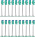 20/36pcs Replacement Toothbrush Heads Compatible For Philips Electric Brush Head 1100 2100 4100 4300 5100 5300 6100 6500 Etc(20pcs)