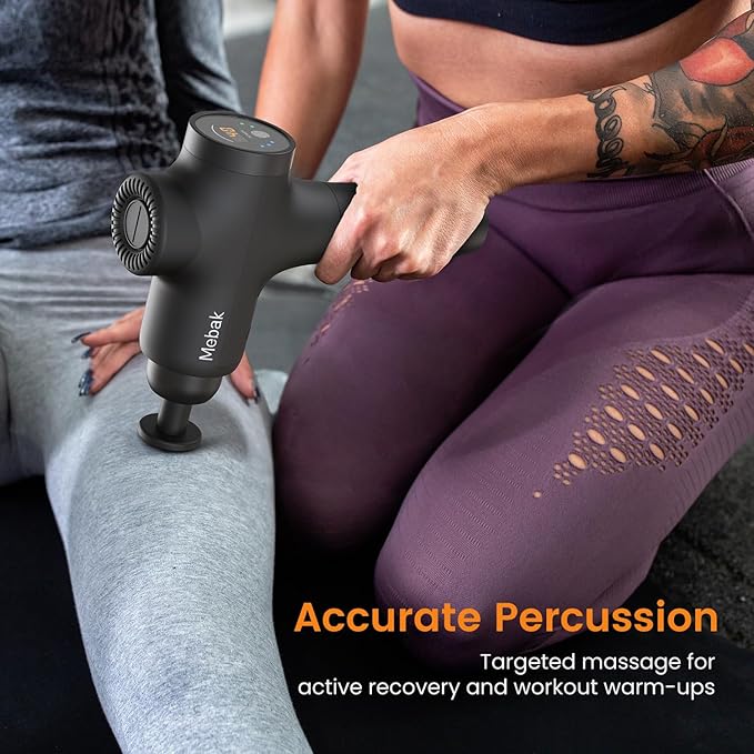 Mebak 3 Massage Gun Massage Gun Deep Tissue for Athletes Professional Muscle Percussion Massager Massager for Shoulder Leg Back Body Pain Relief Quiet Portable Sport Tool Gifts for Him