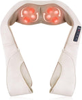 TRIDUCNA Shiatsu Neck Shoulder Back Massager with Heat - Electric Deep Tissue 3D Kneading Massage Pillow for Lower Back Calf Legs Full Body Muscle Relaxation Home Office and Car Use