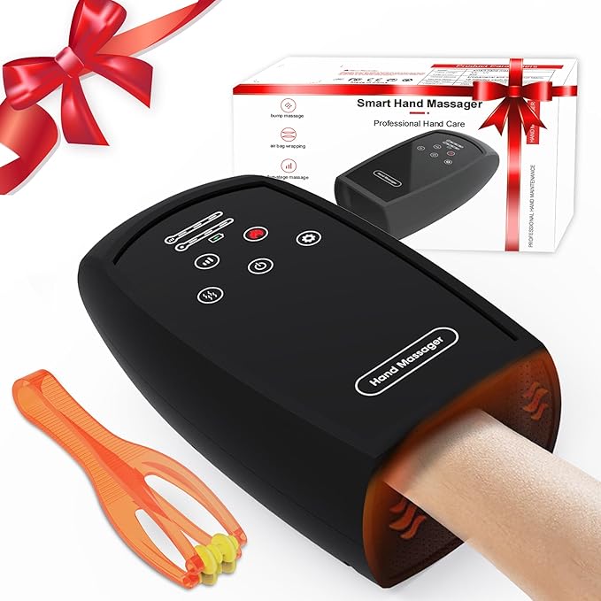 Gifts for Women/MenBirthday Gifts for Women - Hand Massager with Heat - Gifts for Mom DadTeen Girl Gifts Trendy Stuff(Black)