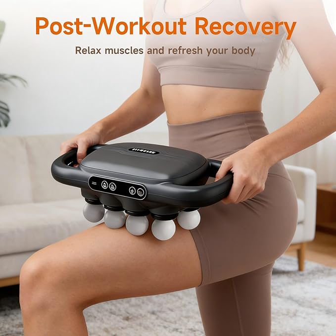 16-Head Massage Gun Set Deep Tissue Percussion Massager Electric Muscle Massager with 9 Adjustable Speeds Portable for Home Gym Office Travel (Black 16-Head)