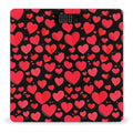 Women's Digital Bathroom Weighing Scale Automatic Switch Energy Saving Scale Smart Scale for Body Weight Valentine's Day Elegant Red Love Heart Black