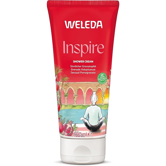 Weleda Replenishing Pomegranate Body Wash 6.8 Fluid Ounce Gentle Plant Rich Cleanser with Pomegranate Sesame Sunflower and Macadamia Oils