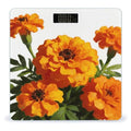 Marigold Orange Smart Scale for Body Weight Digital Bathroom Scale Toughened Glass Weight Scale with Large LCD Backlight Display High Precision Scales Weighing Machine