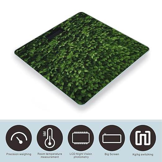 Hedge Scale for Body Weight Highly Accurate Digital Bathroom Scale Sturdy Tempered Glass Weighing Scales with LCD Display Fashion Body Fat Smart Scales 400lb