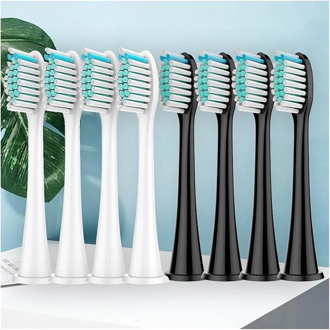 4/8pcs Replacement Toothbrush HeadsCompatible for PhilipsSonicare Replacement Electric Brush Head 4100 6500 6100 7500 5300 11(Black 16pc)