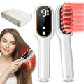3-in-1 Electric Scalp Massager and Hair Oil Applicator - Red Light Therapy Brush for Deep Scalp Care Serum &amp Essential Oils - Premium Hair Care Gift Set