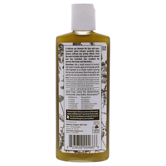 Eminence Organic Skincare. Stone Crop Gel Wash(125 ml)